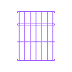 Buildings Window Security Bars Belly Sticker Outline Svg File, Free Vectors File